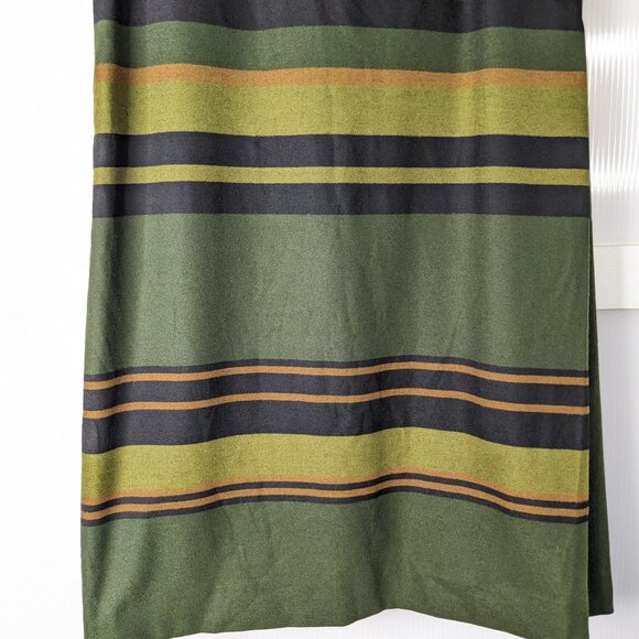 Rachel Roy Green Striped Dress Size 8 Sleeveless Lined Career Workwear Business - Picture 3 of 13